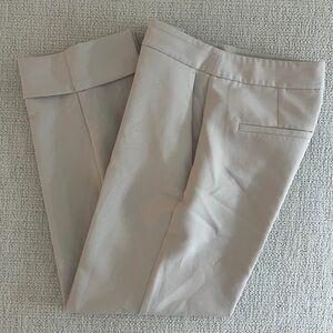 Abercrombie & Fitch Straight Leg Pants in Light Beige
